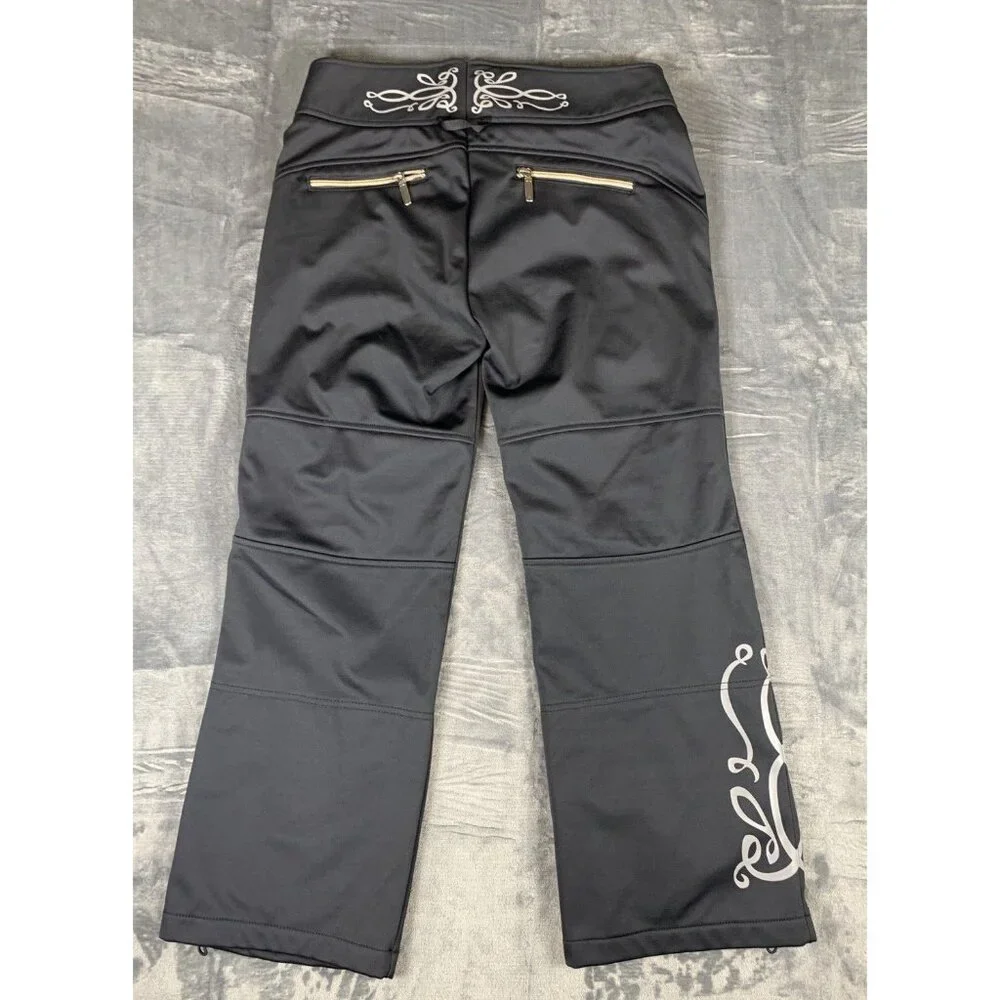 Athleta Women’s Size 10P Black Ski Snowboard Soft Shell Lined Pants - Picture 2 of 14